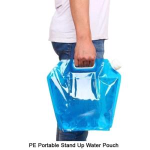 5L PE PORTABLE STAND UP WATER POUCH LDPE Bag Film Grade navi mumbai maharashtra india Plastic4trade Plastic4trade