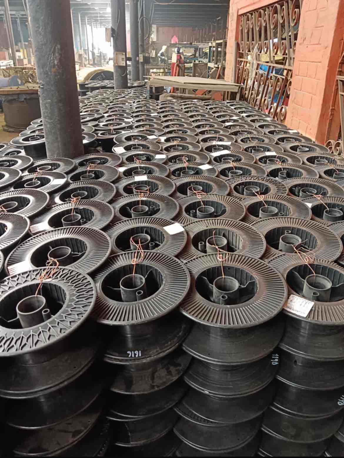 ABS  BLACK PLASTIC WIRE SPOOL ABS Stock Lots Injection Molding kolkata west bengal india Plastic4trade