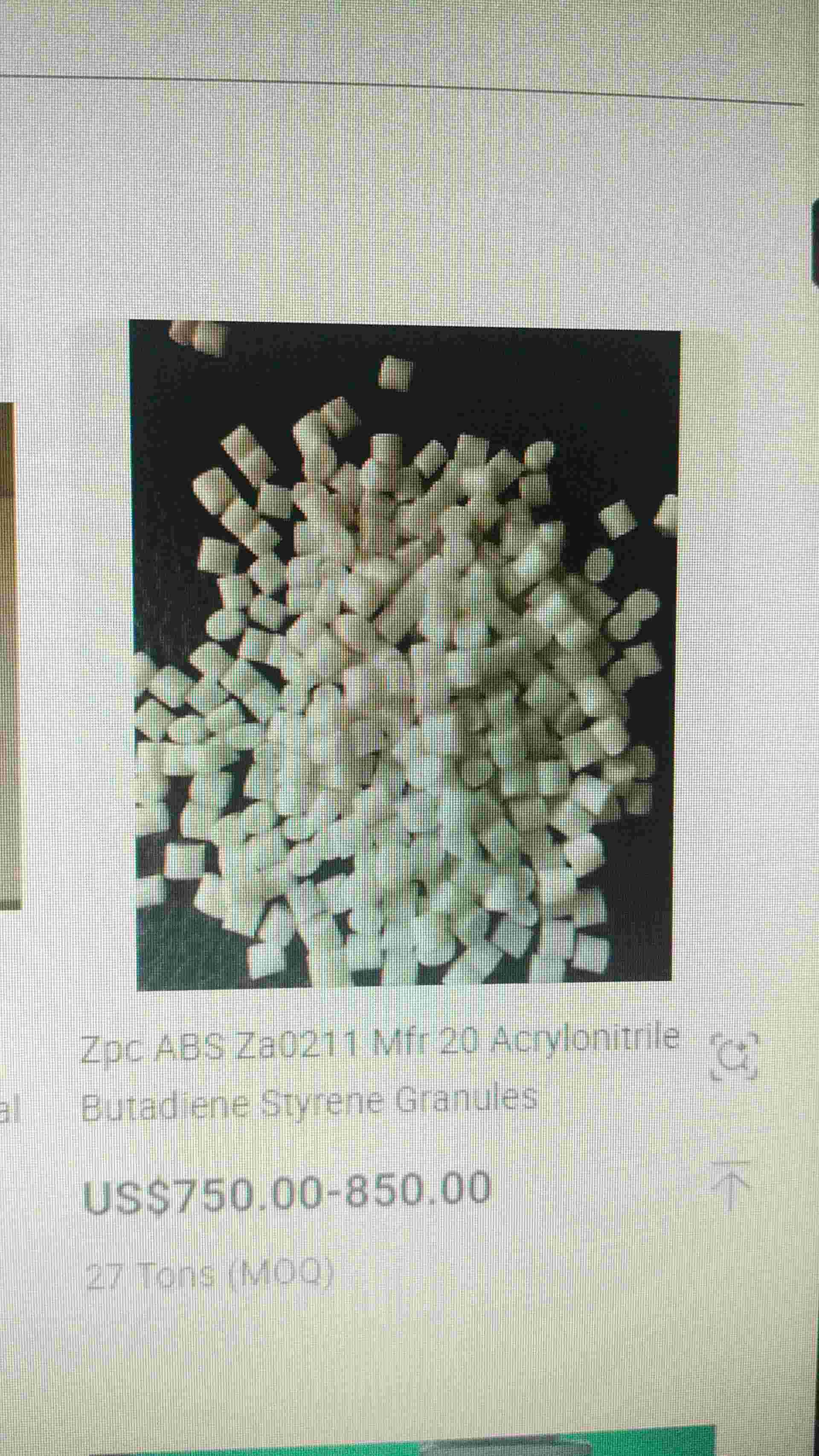 ABS WHITE VIRGIN GRANULSE ABS Resin Prime/Virgin Injection Molding Extrusion surat gujarat india Plastic4trade