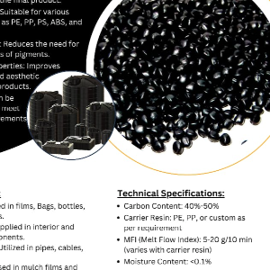 BLACK & COLOUR MASTER BATCH MASTERBATCH Reprocess Granule Filler Additives Agglo Blow Roto Molding Injection Molding Extrusion Film Grade RAFFIA Monofilament Pipe Cable mathura uttar pradesh india Plastic4trade