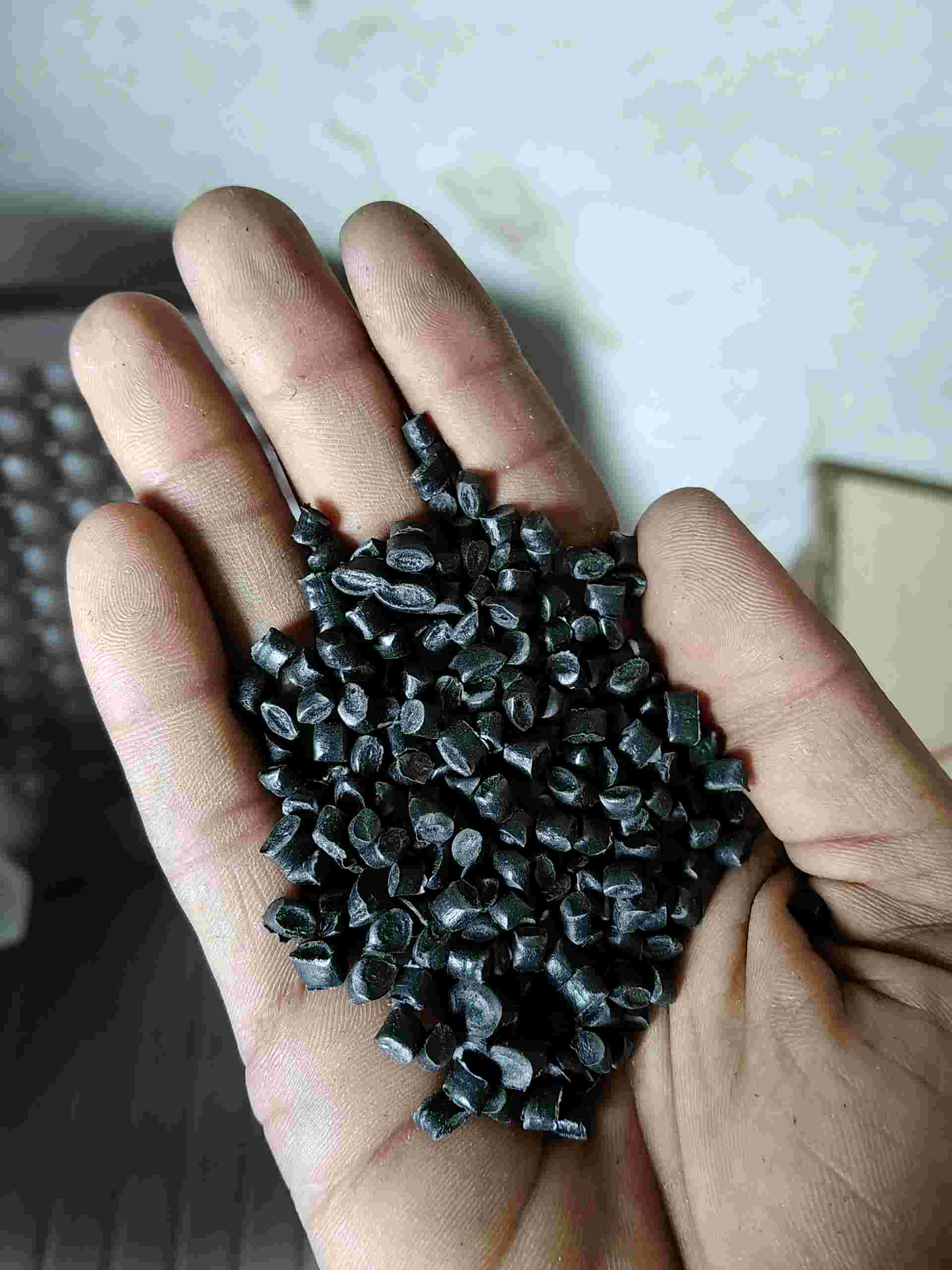 BLACK PP DANA PP Reprocess Granule Injection Molding kotharia gujarat india Plastic4trade