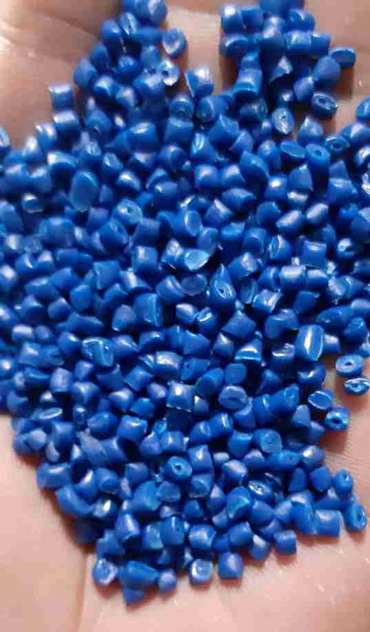 BLUE DRUM GRANULES HDPE Pipe Blow Pipe rajkot gujarat india Plastic4trade