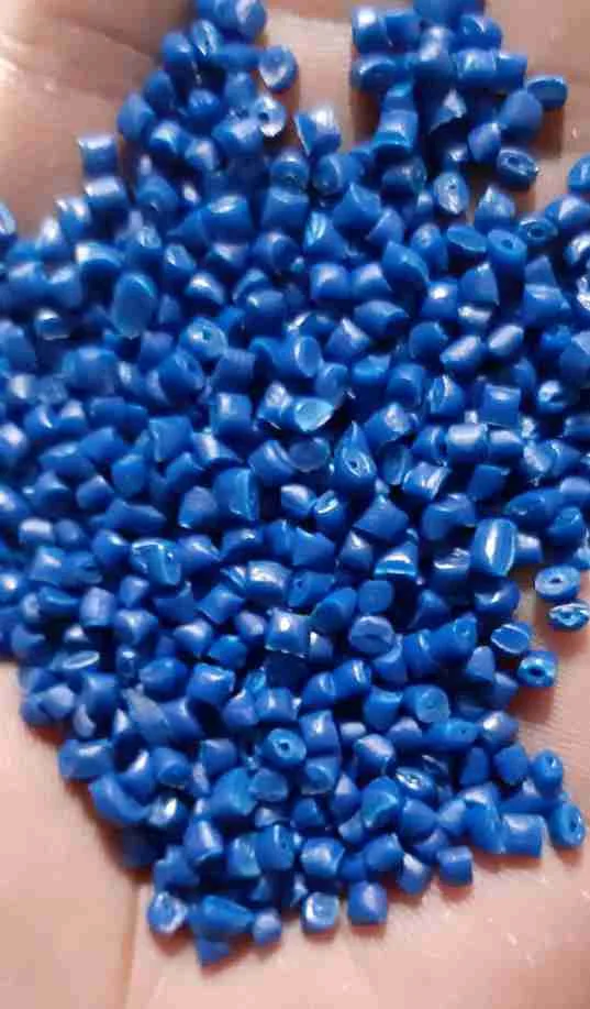 BLUE DRUM GRANULES HDPE Pipe Blow Pipe rajkot gujarat india Plastic4trade