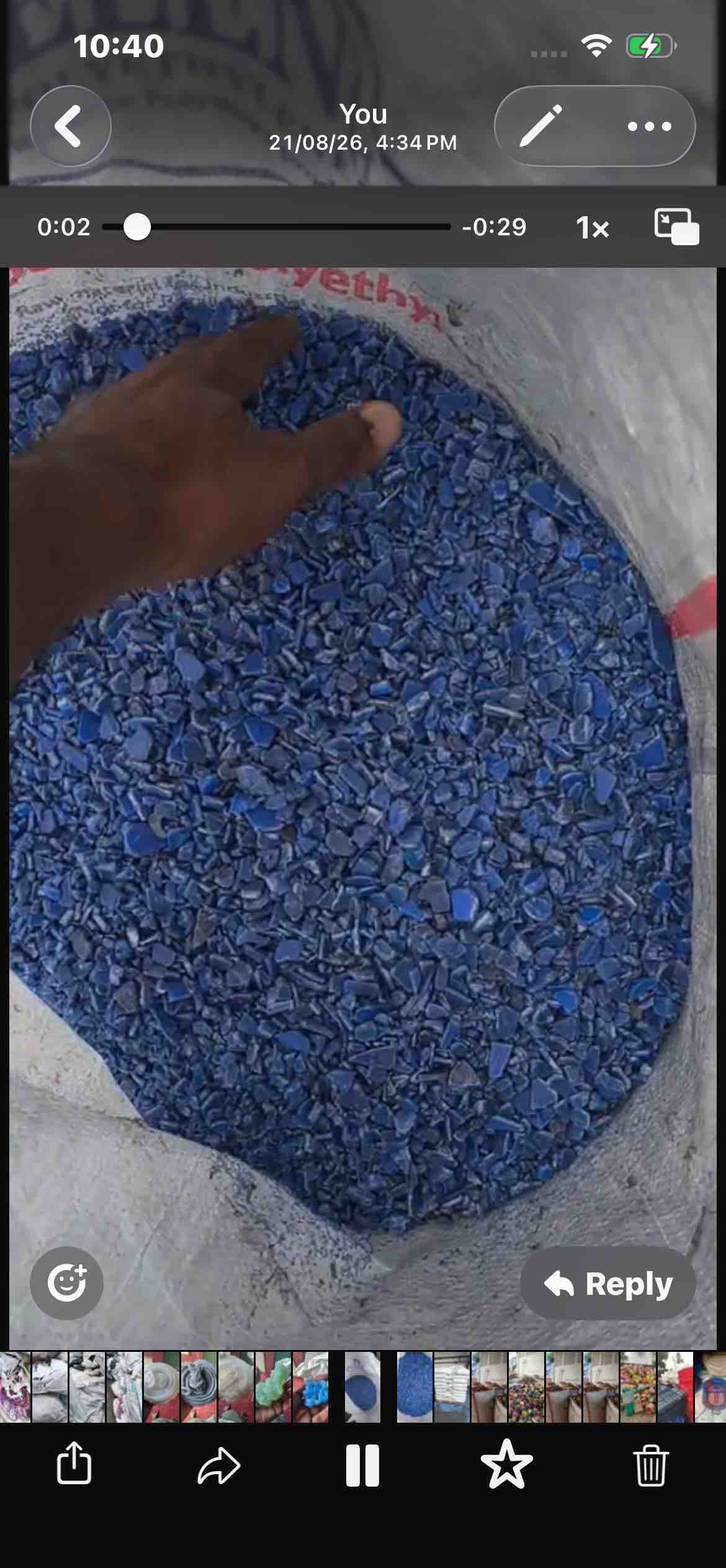 BLUE HDPE CAN HDPE Grinding Blow chennai tamil nadu india Plastic4trade