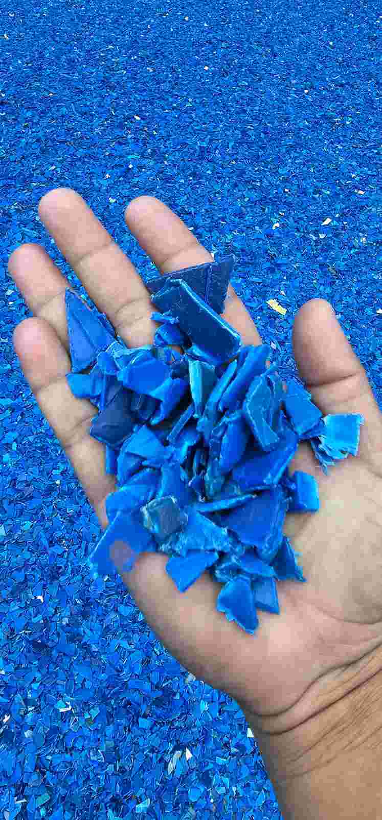 BLUE  HDPE DRUM GRINDING HDPE Grinding Blow anjar gujarat india Plastic4trade