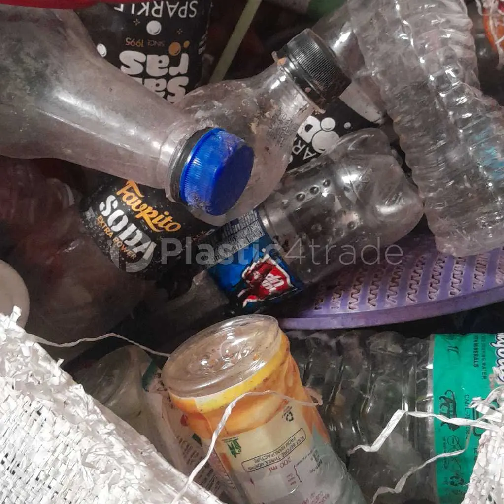 BOTTLE. JERRY CAN. MILK CAN. PET BAKETT. HDPE Scrap Mix Scrap gujarat   Plastic4trade