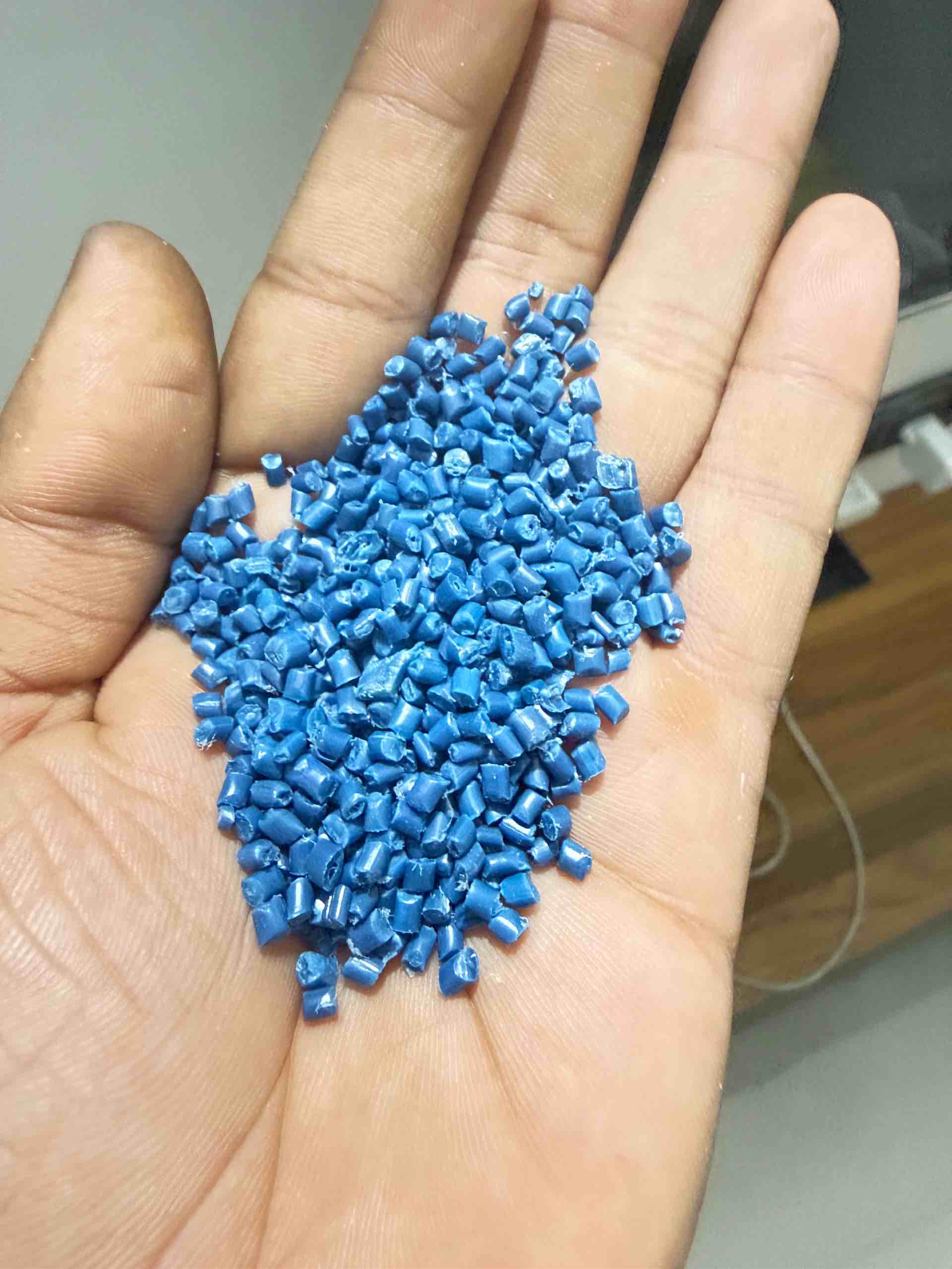 BULE PP GRANULS PP Reprocess Granule Injection Molding surat gujarat india Plastic4trade