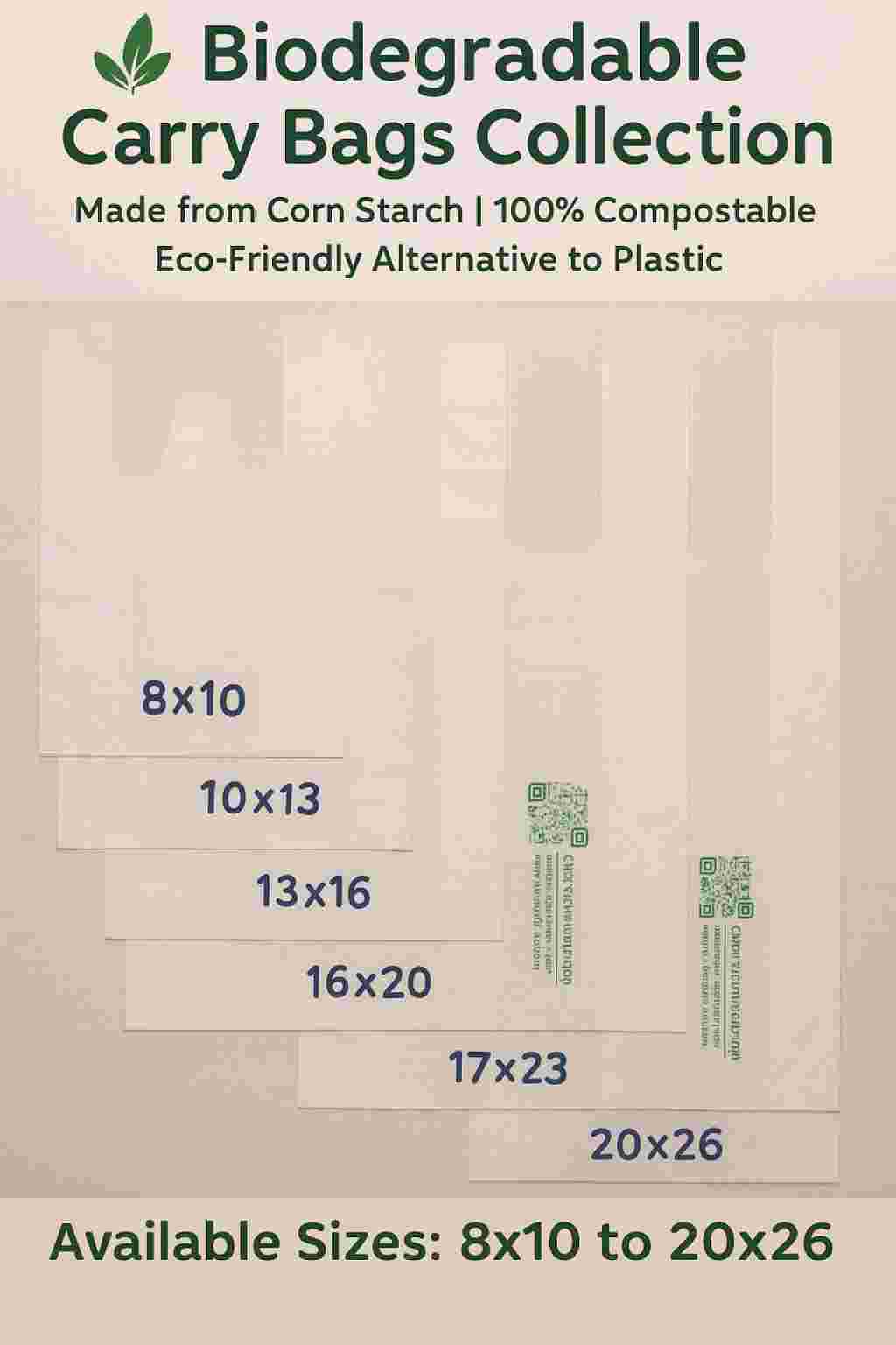 COMPOSTABLE CARRY BAGS BIOPOLYMERS Finish Goods Film Grade vijayawada andhra pradesh india Plastic4trade