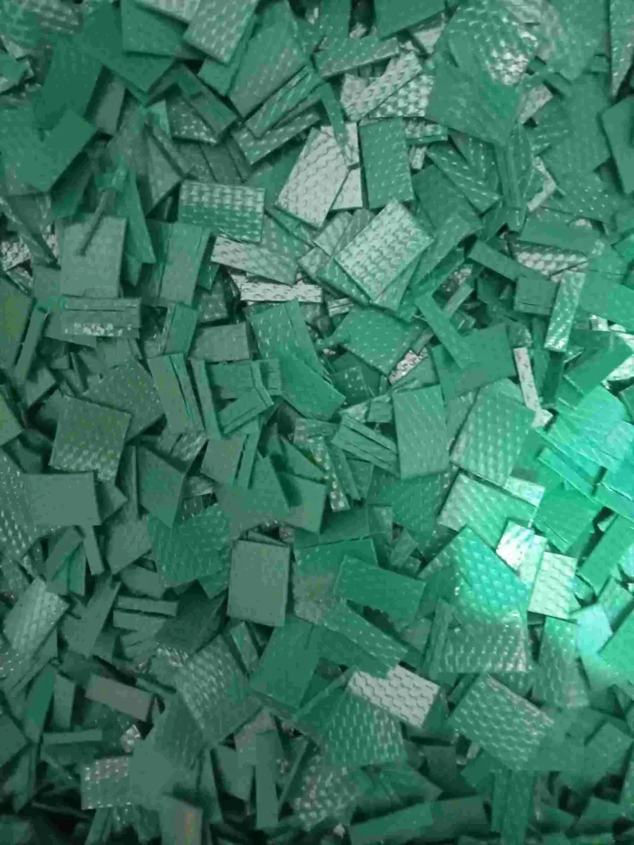 GREEN PATTI FLAKSH PET Flakes Film Grade wankaner gujarat india Plastic4trade