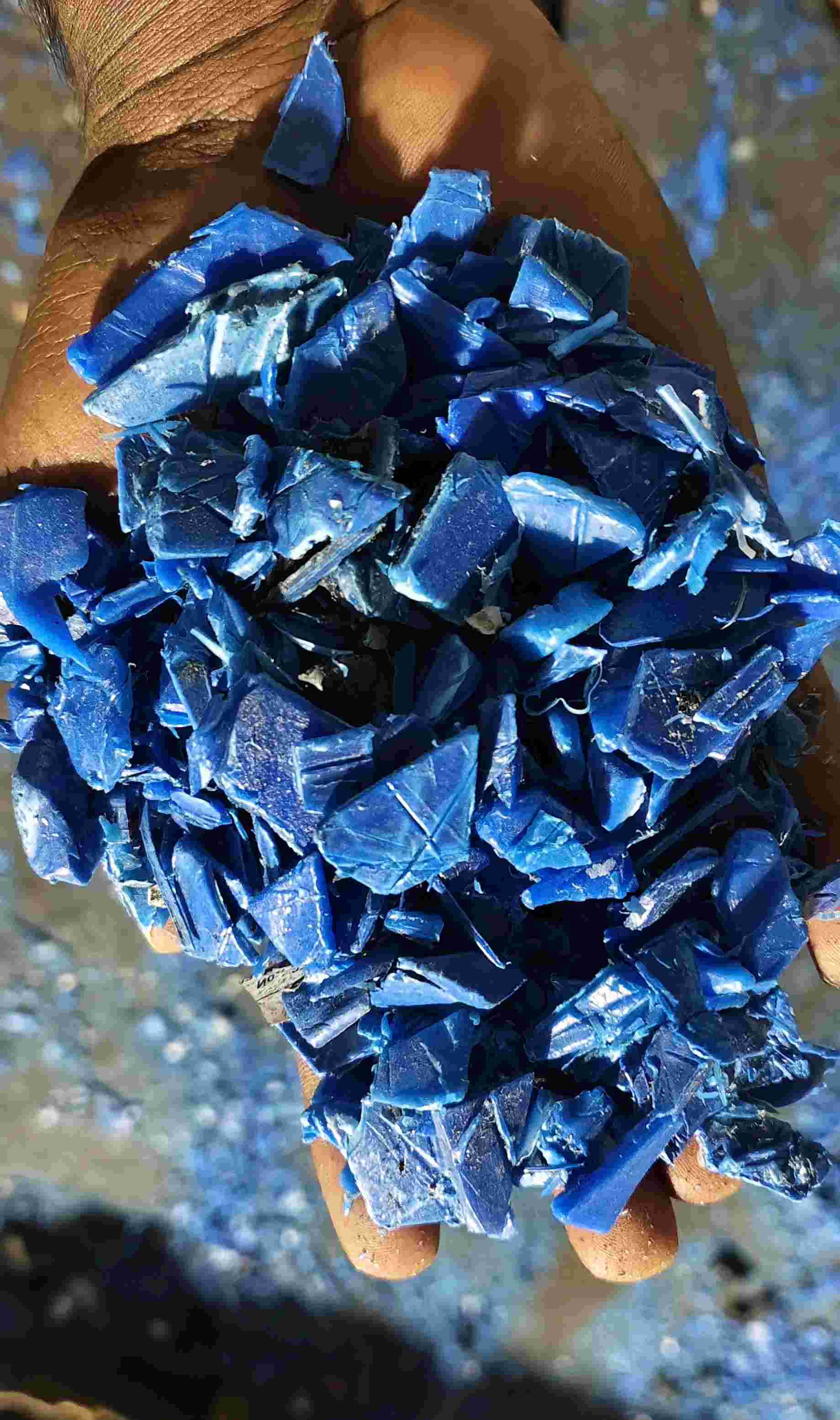 HD BLUE BLOWING GRINDING HDPE Grinding Blow hyderabad telangana india Plastic4trade