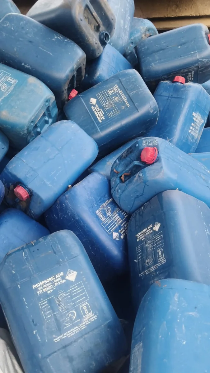 HDPE 35 LTR DRUM SCRAP HDPE Scrap Blow rajkot gujarat india Plastic4trade
