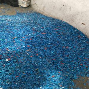 HDPE BLUE 200L DRUM SCRAP, GRINDING HDPE Grinding Blow rajkot gujarat india Plastic4trade