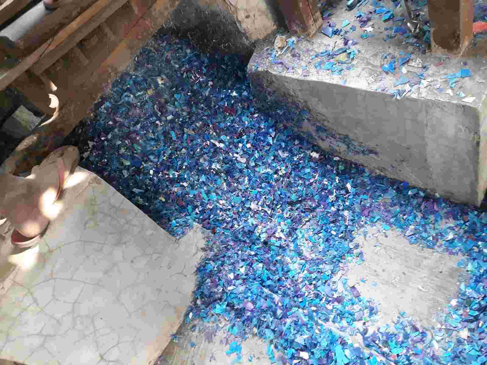HDPE BLUE DRUM FLAKES HDPE Reprocess Granule Scrap Flakes Injection Molding Extrusion bhubaneswar odisha india Plastic4trade