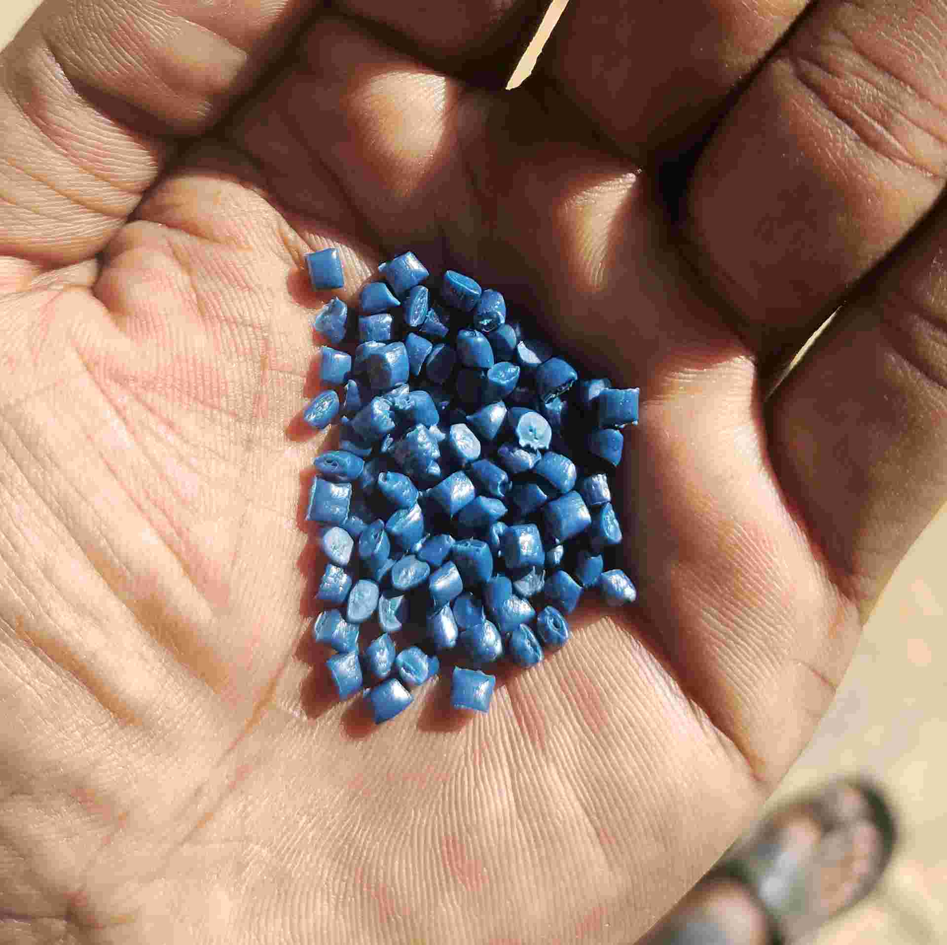 HDPE BLUE DRUM GRANULES HDPE Reprocess Granule Blow bengaluru karnataka india Plastic4trade