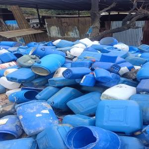 HDPE BLUE  DRUM SCRAP HDPE Scrap Blow baddi himachal pradesh india Plastic4trade