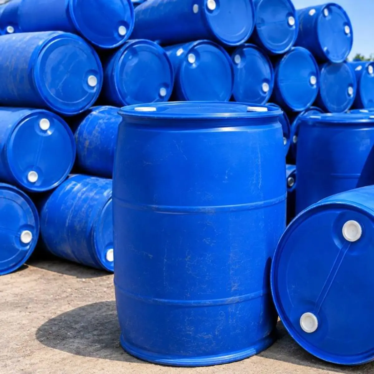 HDPE BLUE DRUMS & REGRIND SCRAP HDPE Scrap Mix Scrap atlanta georgia united states Plastic4trade