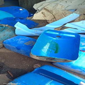 HDPE DRUM CUTING SCRAP HDPE Scrap Blow thane maharashtra india Plastic4trade