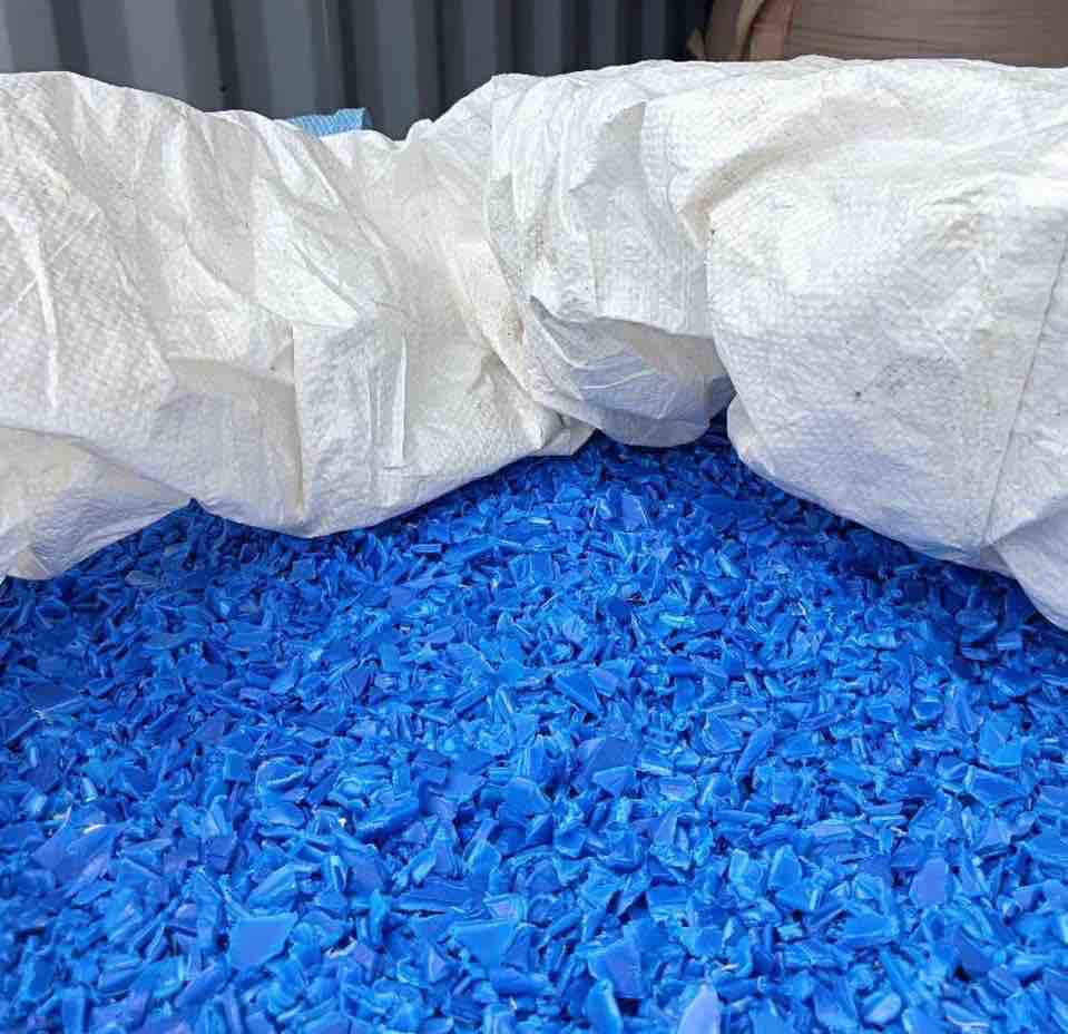 HDPE DRUM CUTTING  200 LTR BLUE HDPE Grinding Blow hyderabad telangana india Plastic4trade