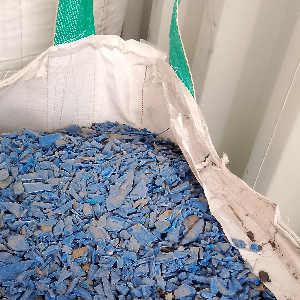 HDPE REGRIND 200 LTR BLUE DRUM HDPE Grinding Blow gandhidham gujarat india Plastic4trade