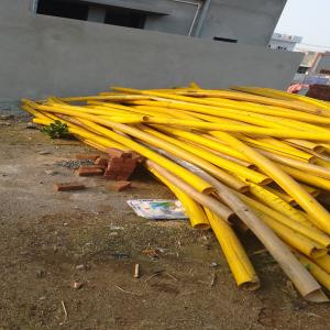 HDPE YELLOW PLASTIC PIPE SCRAP HDPE Scrap Pipe Extrusion Pipe bhavnagar gujarat india Plastic4trade