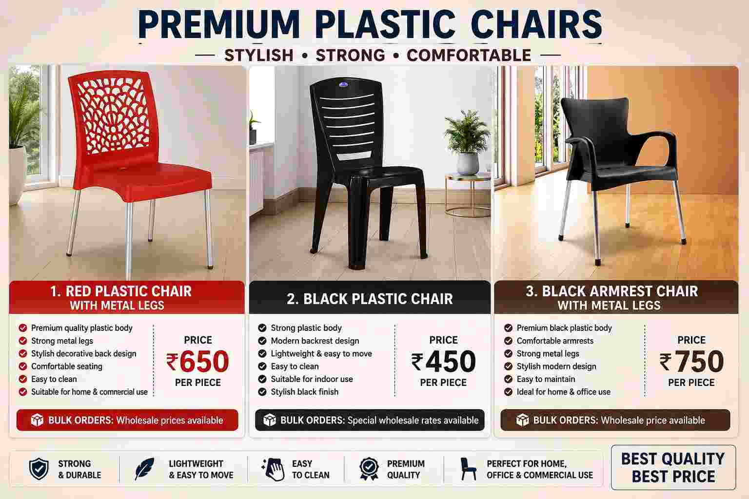 HOME PLASTIC CHAIR PP Grinding Blow coimbatore tamil nadu india Plastic4trade