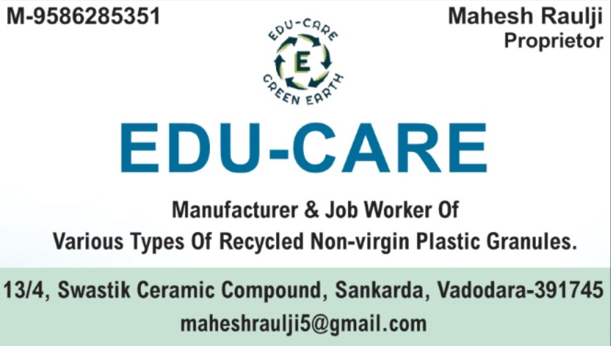 JOB WORK Plastic Waste Reprocess Granule Blow Injection Molding Extrusion bhadarva gujarat india Plastic4trade Plastic4trade