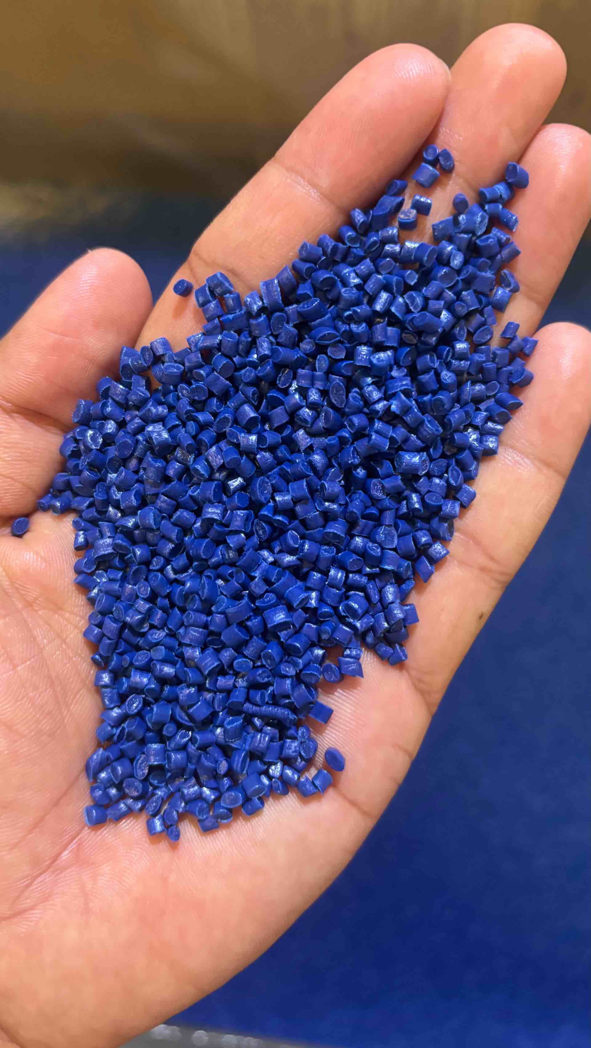 LDPE BLUE GRANULES LDPE Reprocess Granule Film Grade chandial gujarat india Plastic4trade
