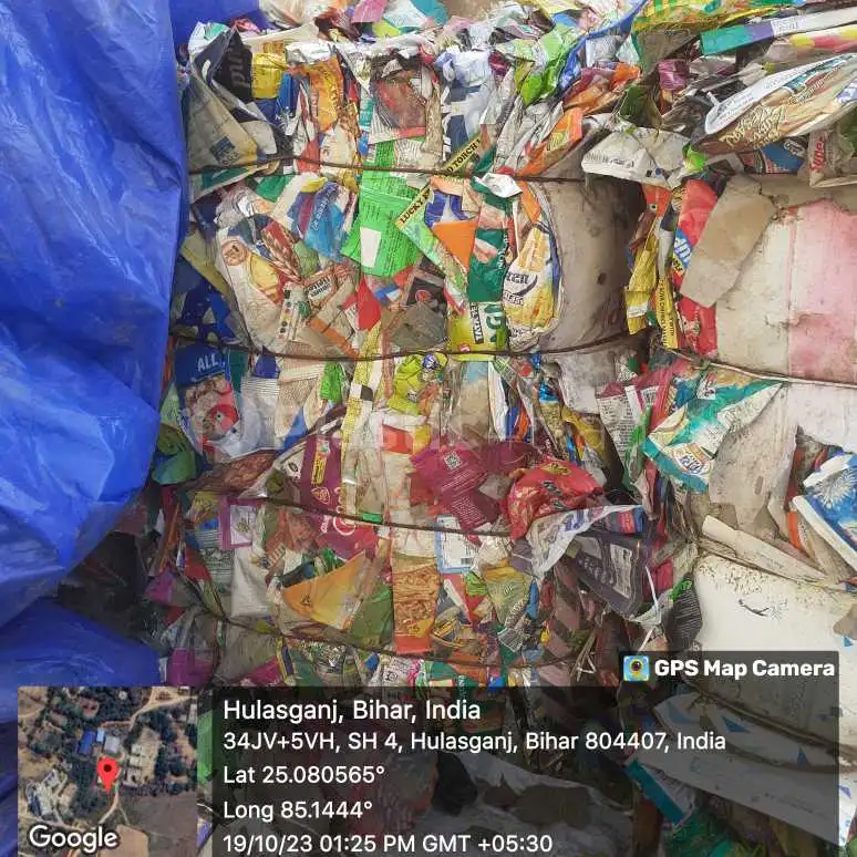 MLP PLASTIC WASTE MLP Baled Mix Scrap bihar india Plastic4trade