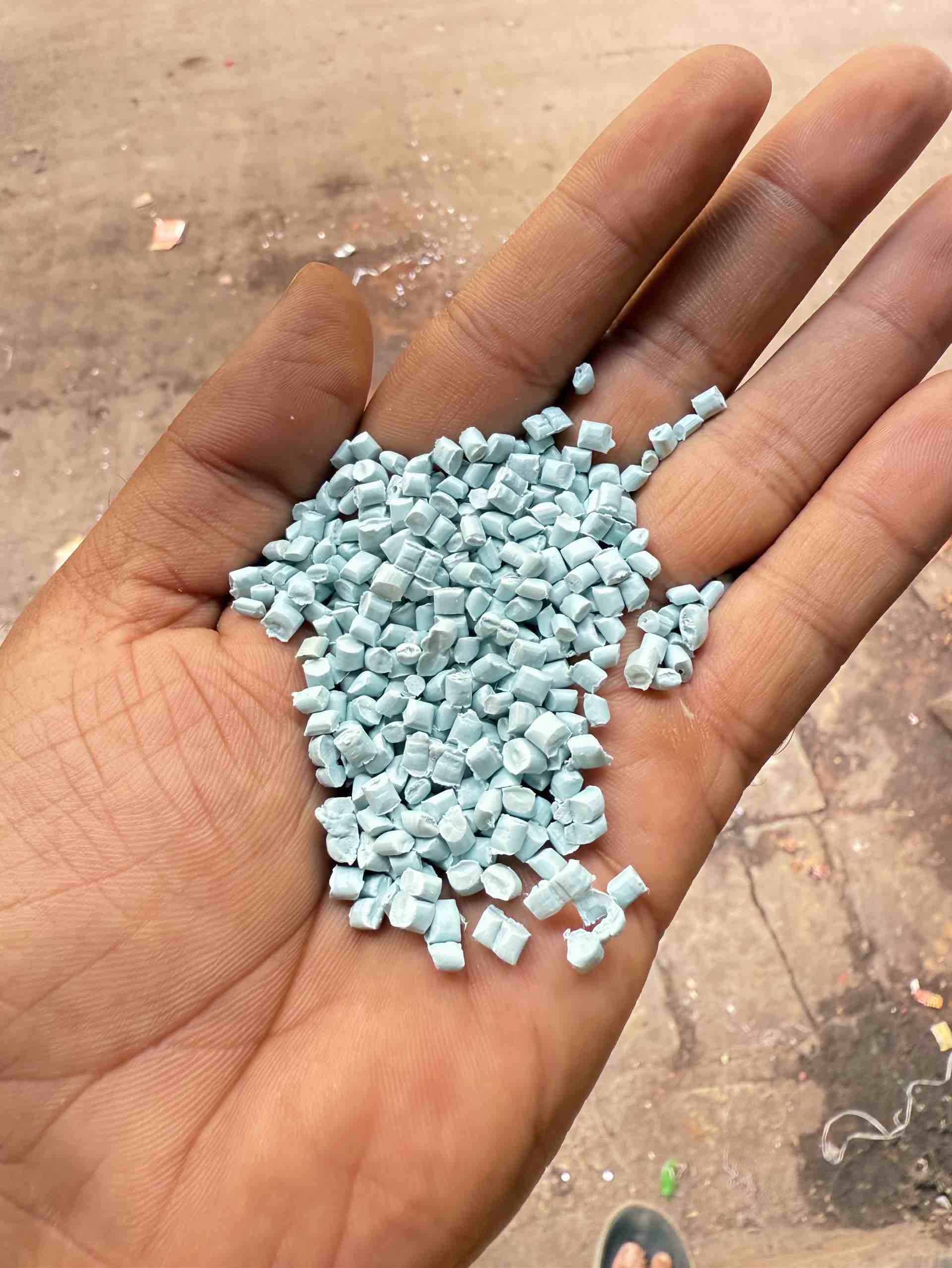 OFF MILKY BULE GRANUAL PP Reprocess Granule Injection Molding surat gujarat india Plastic4trade