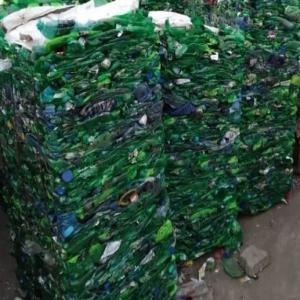 PET BOTTEL  BALES GREEN PET Baled Blow baraut uttar pradesh india Plastic4trade