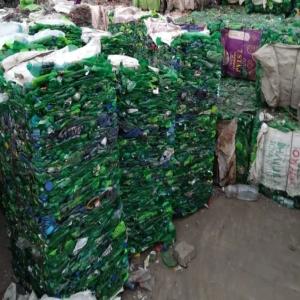 PET BOTTEL BALES GREEN PET Baled Blow davanagere karnataka india Plastic4trade