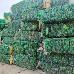 PET BOTTEL BALES GREEN PET Baled Blow Injection Molding hyderabad telangana india Plastic4trade