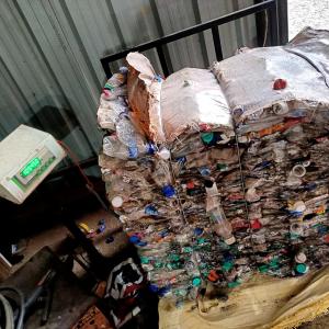 PET BOTTEL BALES GREEN PET Baled Blow vadodara gujarat india Plastic4trade