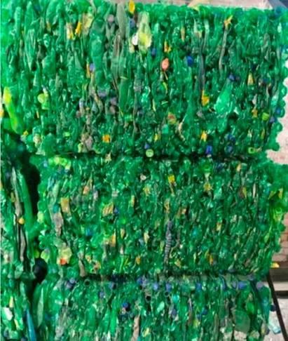 PET BOTTEL BALES GREEN PET Reprocess Granule Blow rajkot gujarat india Plastic4trade