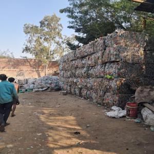 PET BOTTEL BALES NATURAL PET Baled Blow new delhi delhi india Plastic4trade Plastic4trade