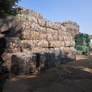 PET BOTTEL BALES NATURAL PET Baled Blow new delhi delhi india Plastic4trade
