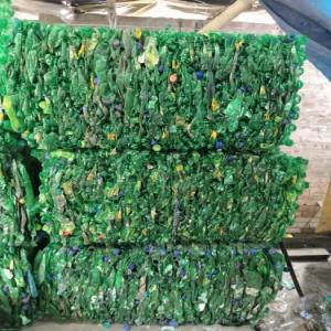 PET BOTTELS BALES GREEN PET Baled Blow amritsar punjab india Plastic4trade
