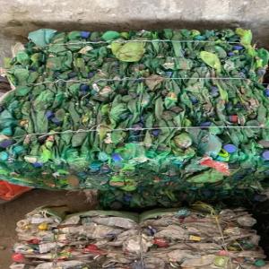 PET BOTTELS BALES GREEN PET Baled Blow bhiwadi rajasthan india Plastic4trade