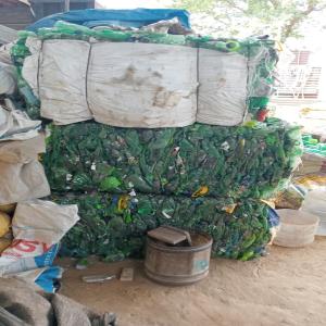 PET BOTTELS BALES GREEN PET Baled Blow delhi delhi india Plastic4trade