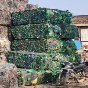 PET BOTTELS BALES GREEN PET Baled Blow new delhi delhi india Plastic4trade