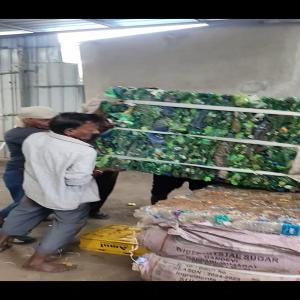 PET BOTTELS BALES GREEN PET Baled Blow surat gujarat india Plastic4trade Plastic4trade
