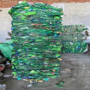 PET BOTTELS BALES GREEN PET Baled Blow thane maharashtra india Plastic4trade