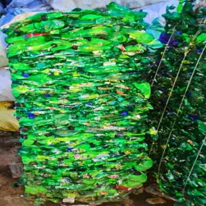 PET BOTTELS BALES GREEN PET Baled Blow vellore tamil nadu india Plastic4trade