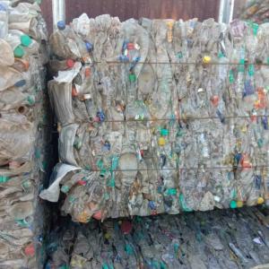 PET BOTTELS BALES NATURAL PET Baled Blow shapar gujarat india Plastic4trade