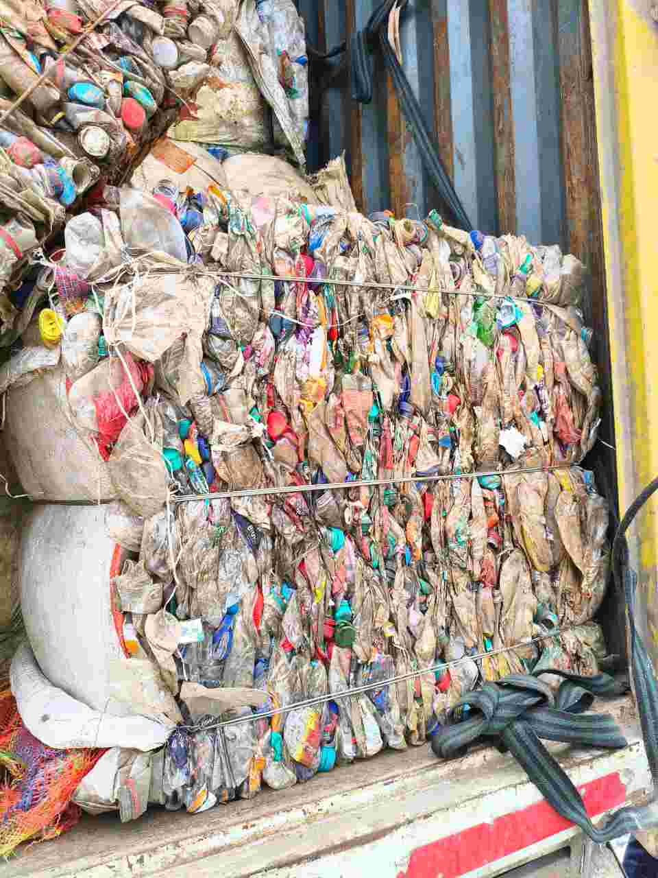 PET BOTTLE SCRAP BALES PET Scrap Baled Mix Scrap delhi delhi india Plastic4trade Plastic4trade