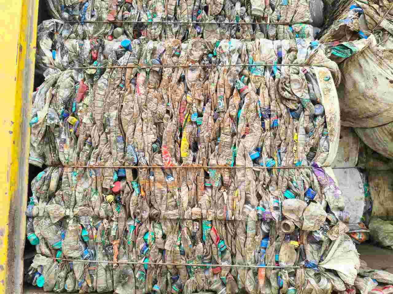 PET BOTTLE SCRAP BALES PET Scrap Baled Mix Scrap delhi delhi india Plastic4trade