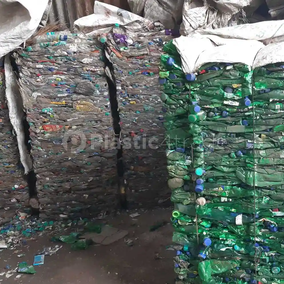 PET BOTTLES BALES PET Baled Blow maharashtra india Plastic4trade