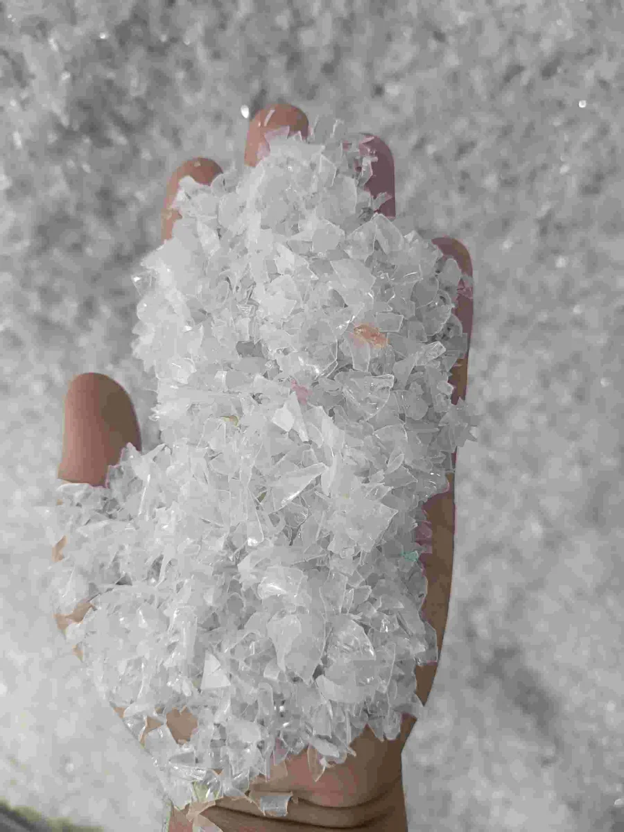 PET FLAKES HOT WASH PET Flakes Blow Film Grade hisar haryana india Plastic4trade