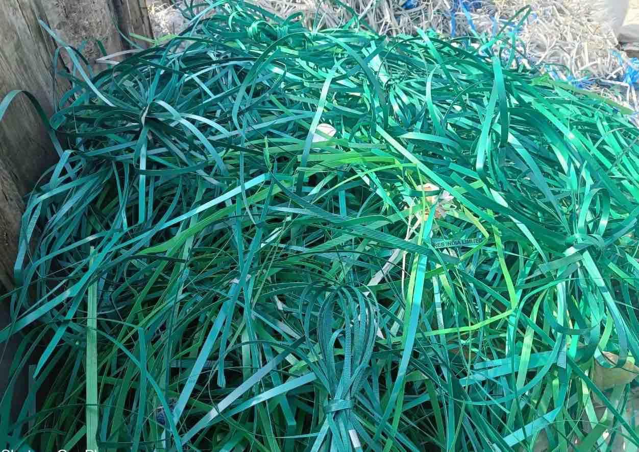 PET PATTI GREEN SCRAP PET Scrap Extrusion panipat haryana india Plastic4trade