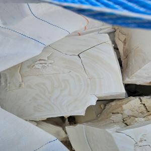 POLISTER WHITE MILKY LUMPS POLYESTER Lumps Blow Injection Molding RAFFIA hubballi karnataka india Plastic4trade